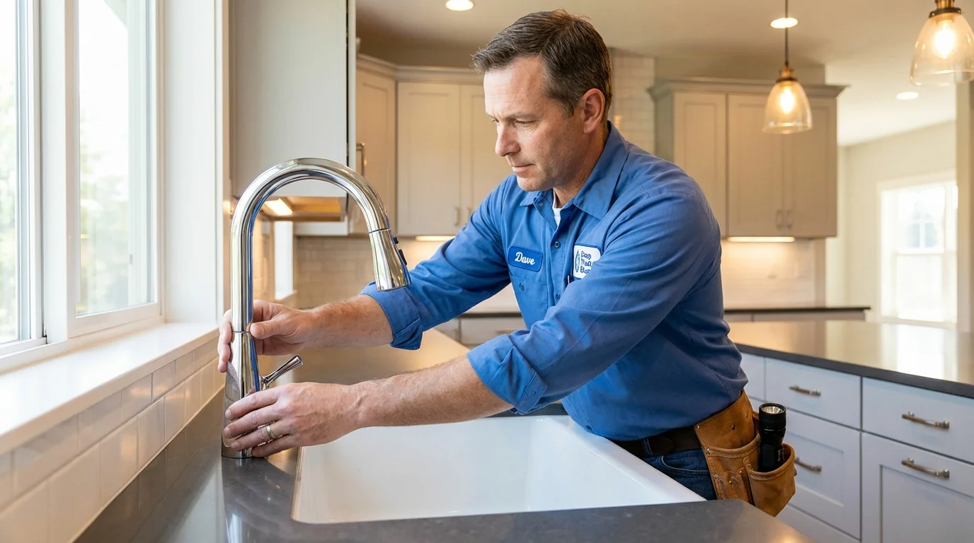 Kitchen faucet installation by Johns Plumbing LLC in Napa