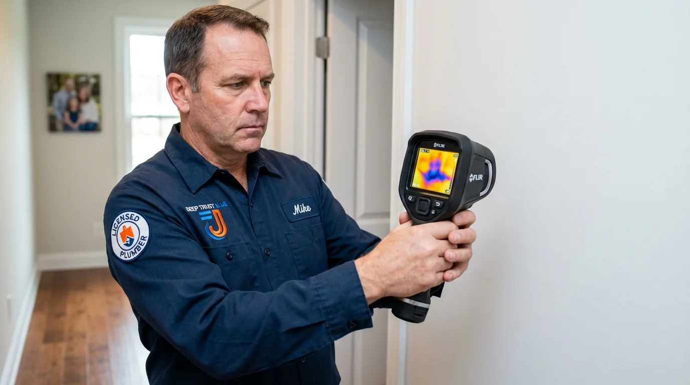 Thermal imaging leak detection by Johns Plumbing LLC in Napa